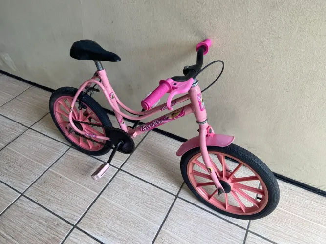 Bicicleta Infantil aro 16 da Barbie