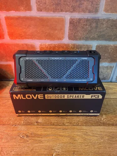Caixa de Som Bluetooth 5.3 MLOVE P3 IPX7 e 40W.