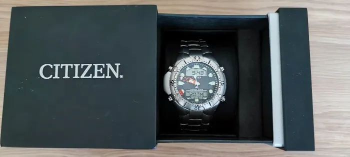 Relogio Citizen Aqualand Original japonês NOVO! Com caixa, manual e etiqueta