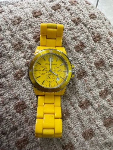 Relógio Michael Kors Amarelo Original