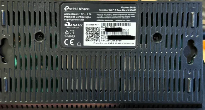 Roteador Wi-Fi 6 TP-Link EX521 AX3000 Aginet