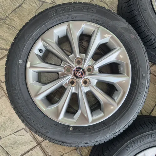 RODAS TOYOTA COROLLA GLI ARO 16 5X100 ORIGINAIS E PNEUS 205/55