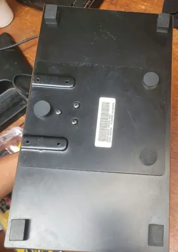 Base de vidro com pedestal 