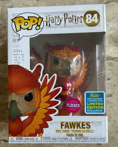 Funko Pop! Harry Potter: Fawkes Summer Convention Exclusive (Flocked) #84