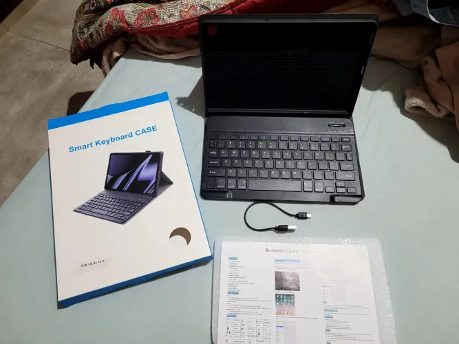 Capa e teclado para tab s6 lite 10.4