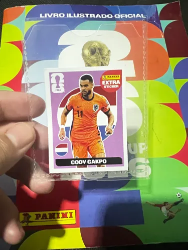 Figurinha Lendária Extra Sticker Cody Gakpo Bordo