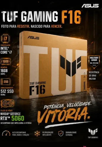 NOTEBOOK GAMER ASUS TUF 17 16GB RAM RTX5060