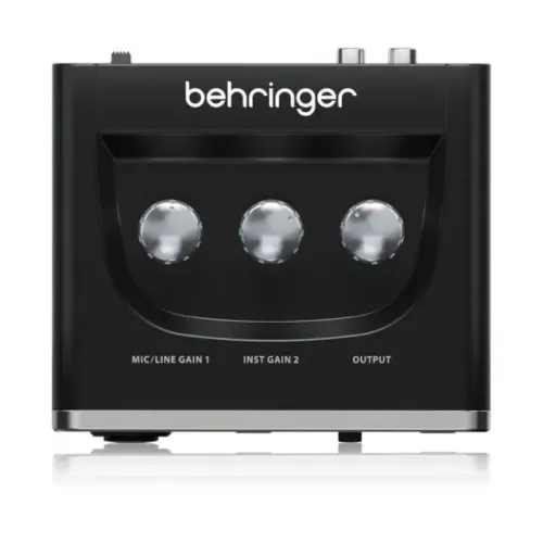  U-PHORIA UM2 Interface de áudio USB 2x2 para audiófilos com pré-amplificador de microfone