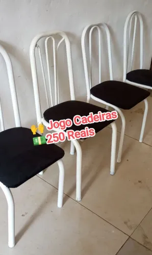 Jogo de cadeiras ferro 