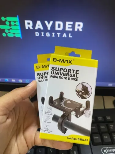 Suporte Universal de Celular para Moto e Bike B-MAX BMG-61 - 360° Antivibração