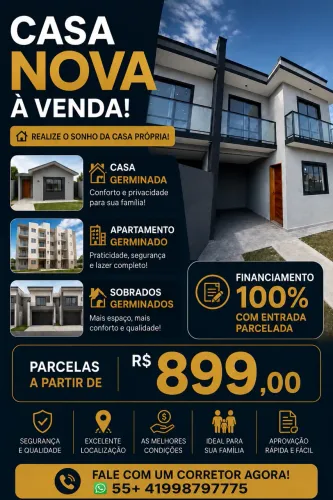 Imóvel 100% financiado pela caixa