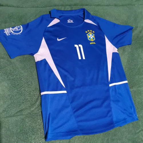 Camisa Brasil 2002 Azul