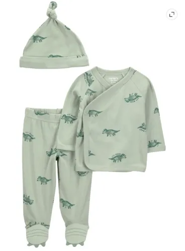 Conjunto com touca Carters tamanho 0-3, 3-6 e 6-9 meses importados (Novos)