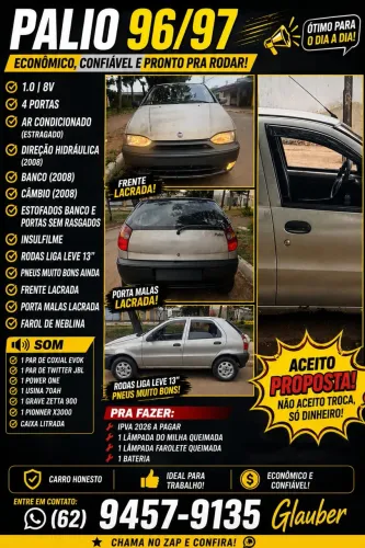 Fiat Palio EDX 1.0 MPI 4P 1997