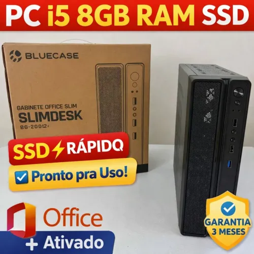 PC COMPLETO GABINETE / MONITOR / TECLADO E MOUSE. PRONTO PRA USO.