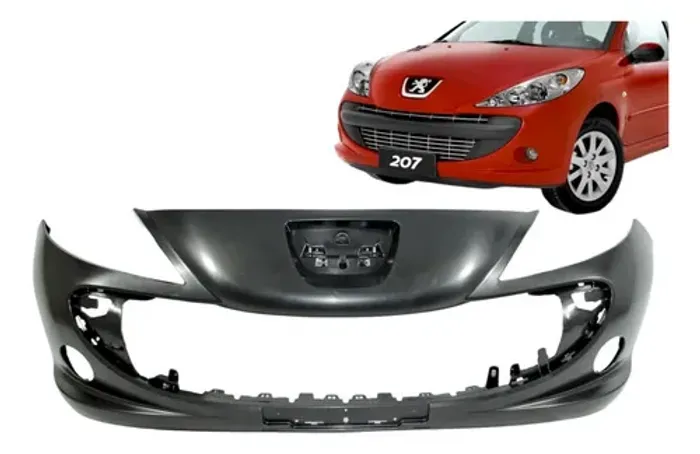 Parachoque Peugeot 207 2008 2009 2010 2011 2012 2013 A 2015 Preto