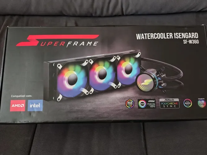 Watercooler de 360mm com argb. Pouco tempo de uso 
