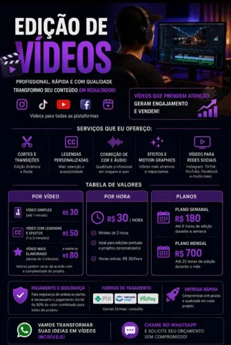 Edição de vídeo