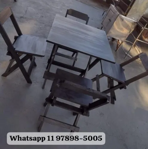 MESAS E CADEIRAS DOBRÁVEIS NOVAS