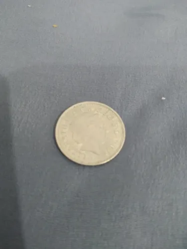 Moeda inglesa 10 pence de libra esterlina