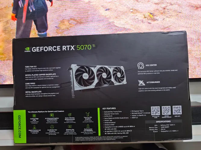 RTX 5070 Ti ventus x3 nova,nota fiscal