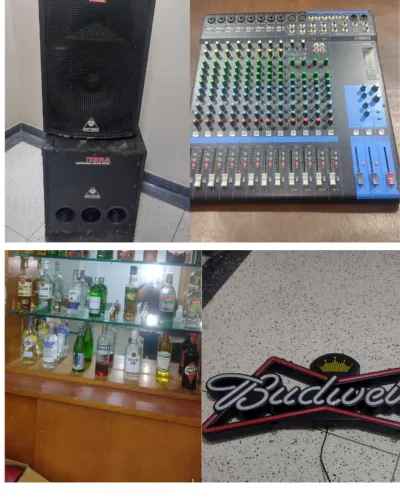 Feirão do Desapego: Som, Câmeras, Palco, Ventiladores, Luminosos, Bebidas, etc.