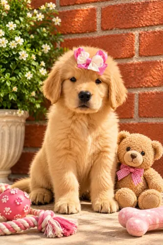 Golden retriever em até 16x no cartão