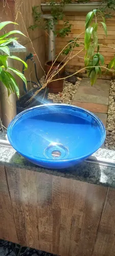 Cuba de vidro para banheiro 