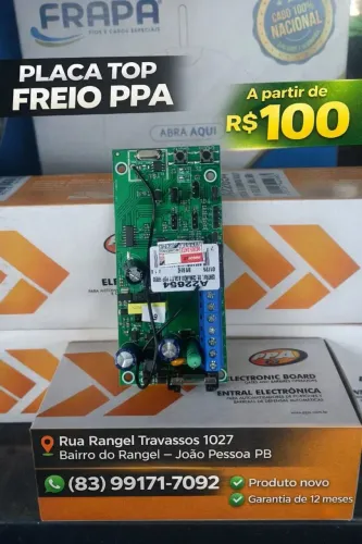Placa Central PPA Original Agility Pop Freio A22654 para motor de portão de garagem 
