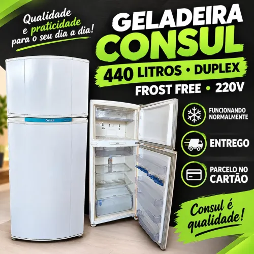 Geladeira Consul 220v Duplex Frost Free