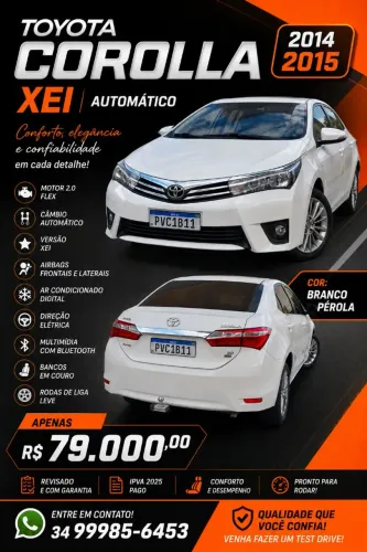 Toyota Corolla XEI 2.0 Flex 16V Aut. 2015
