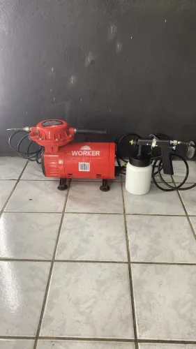 Compressor de ar direto Worker semi novo, ousado pouquíssimas vezes