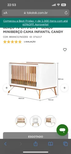 Berço 3em 1
