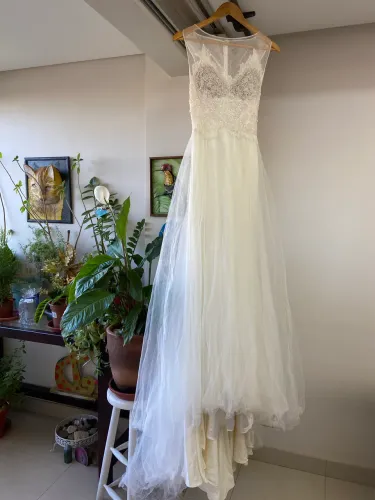 Vestido de Noiva Tule e Renda 38/40 - Fernando Peixoto Ateliê