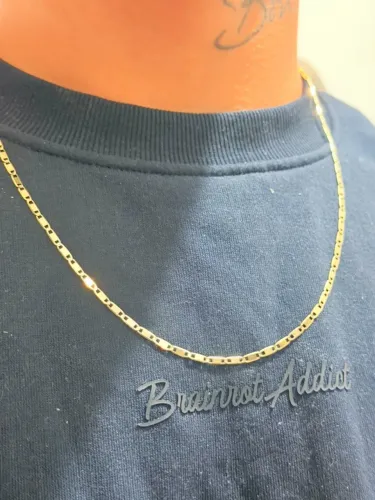 CORDÃO PIASTRINE OURO 18K