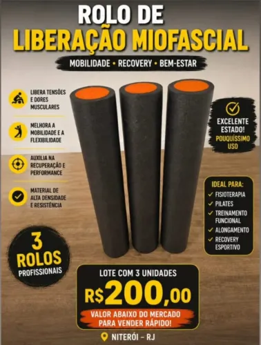 Rolo de liberação miofascial
