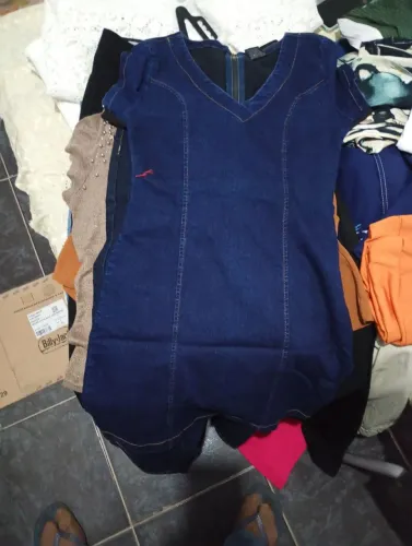 Vestido jeans novo 40