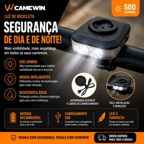 Lanterna com suporte para GPS