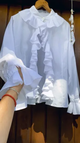 Camisa babados Dona Lady M