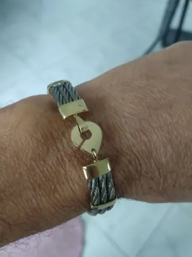 Promoção pulseira feita com moeda antiga