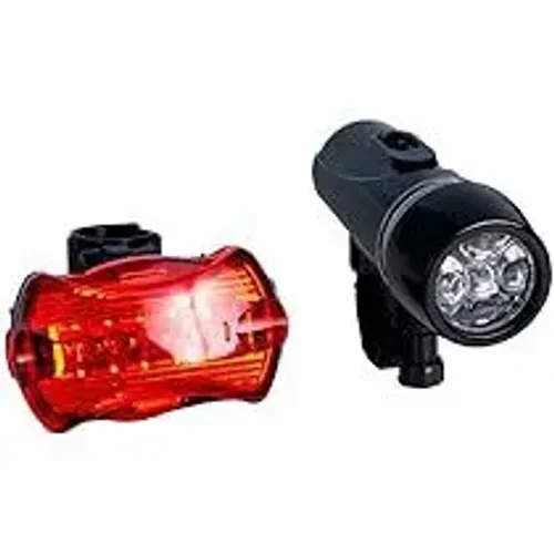 Kit luz de segurança para bicicleta laterna e luz traseira