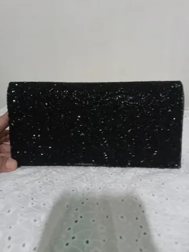 Bolsa de festa preta com brilho