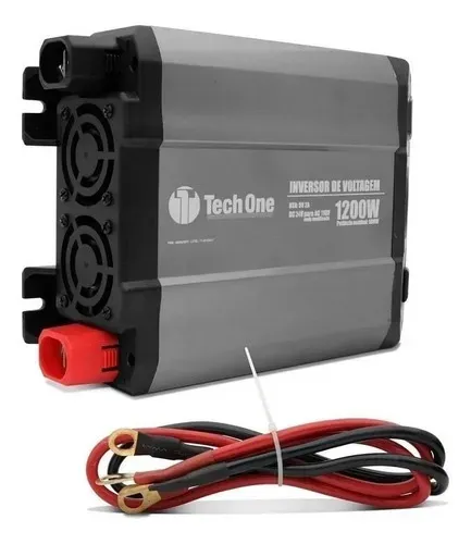 Inversor De Voltagem Automotivo 1200w 24v - 110v Tech One