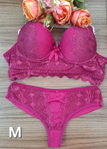 Conjunto calcinha e sutiã modelos lingerie tamanho M