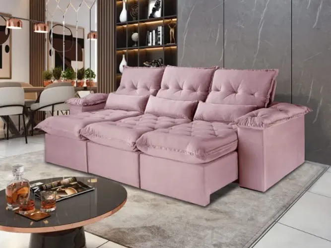sala sofa retratil e reclinavel de 5 lugares