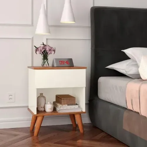 Mesa de Cabeceira Class Retrô! Frete + Montagem Grátis