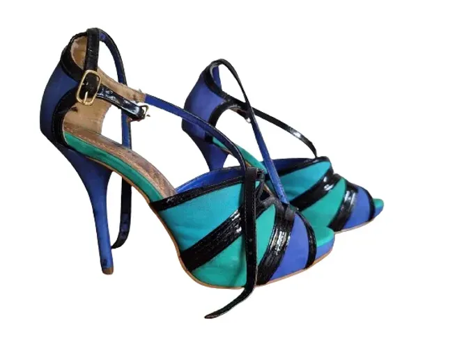 Salto Viamarte Multicolor azul e roxo