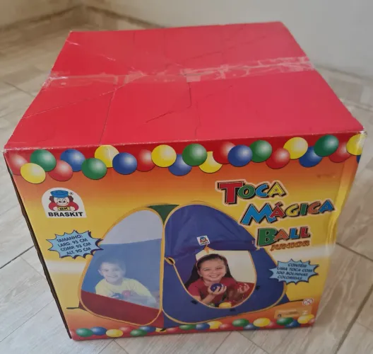 Barraca Infantil - Toca Mágica Ball - Braskit com 100 bolinhas