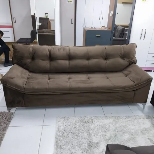 OFERTA - sofá fixo 3 lugares - sofá c/pillowtop- sofá bom e barato
