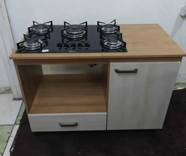 Balcão para Cooktop 4 e 5 bocas